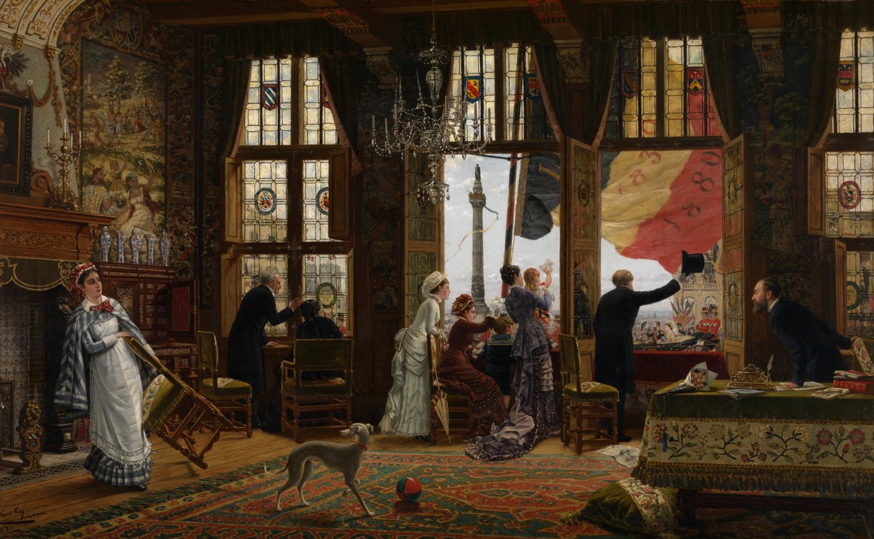 Pamiętając o świętach narodowych z 1880 roku autorstwa Constant Aime Marie Cap