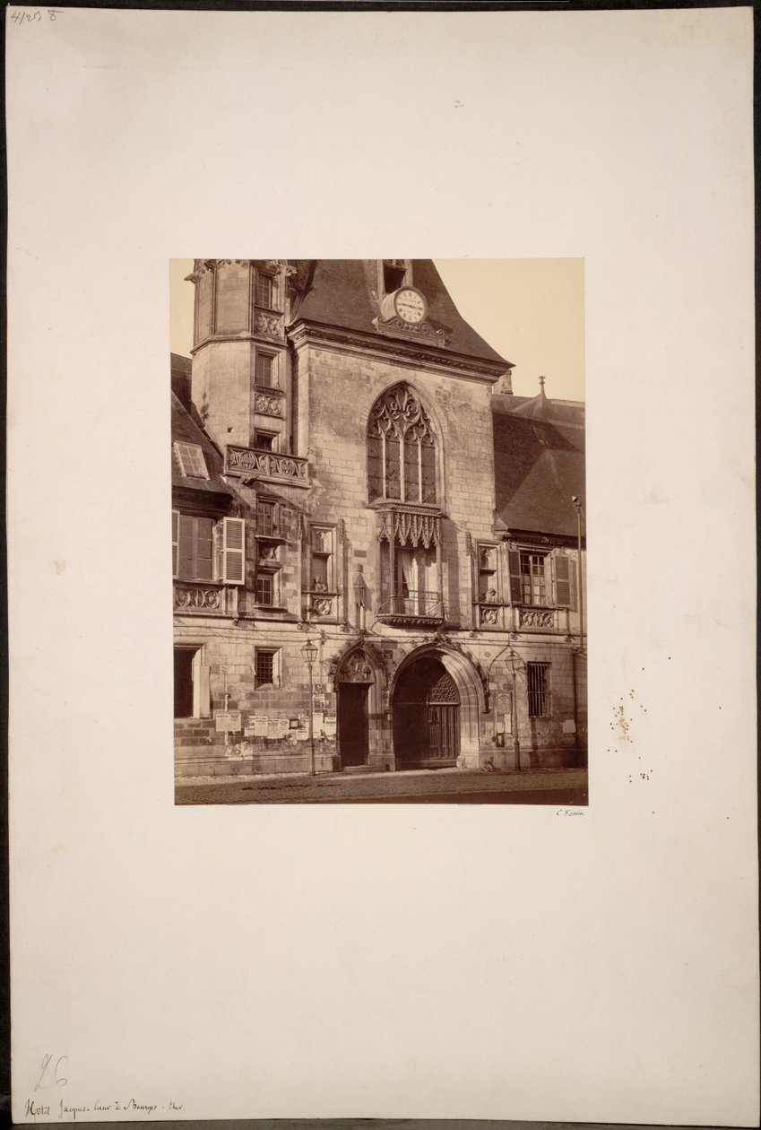 Hotel Jacques Coeur w Bourges autorstwa Constant Alexandre Famin