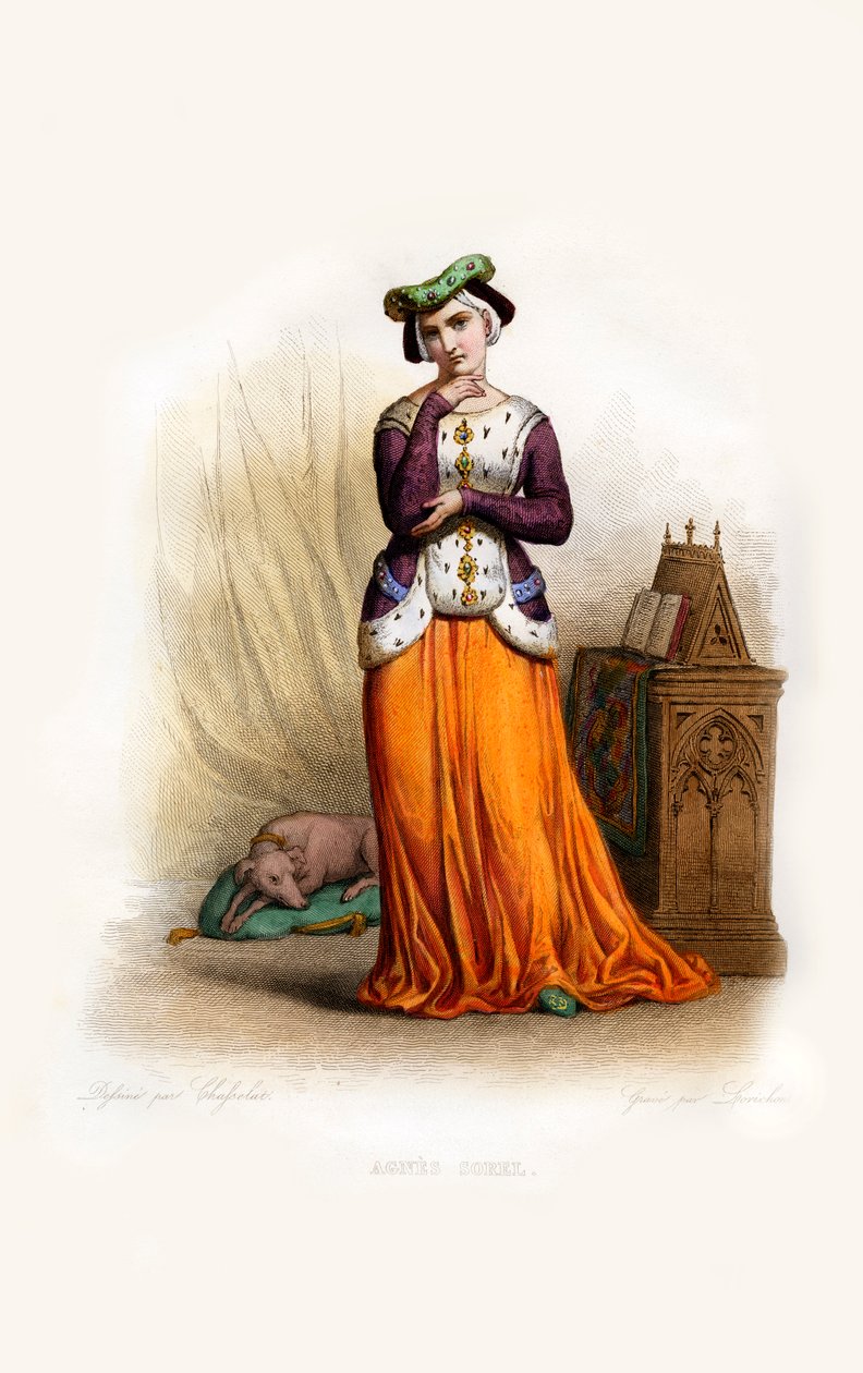 Agnes Sorel autorstwa Constant Louis Antoine Lorichon