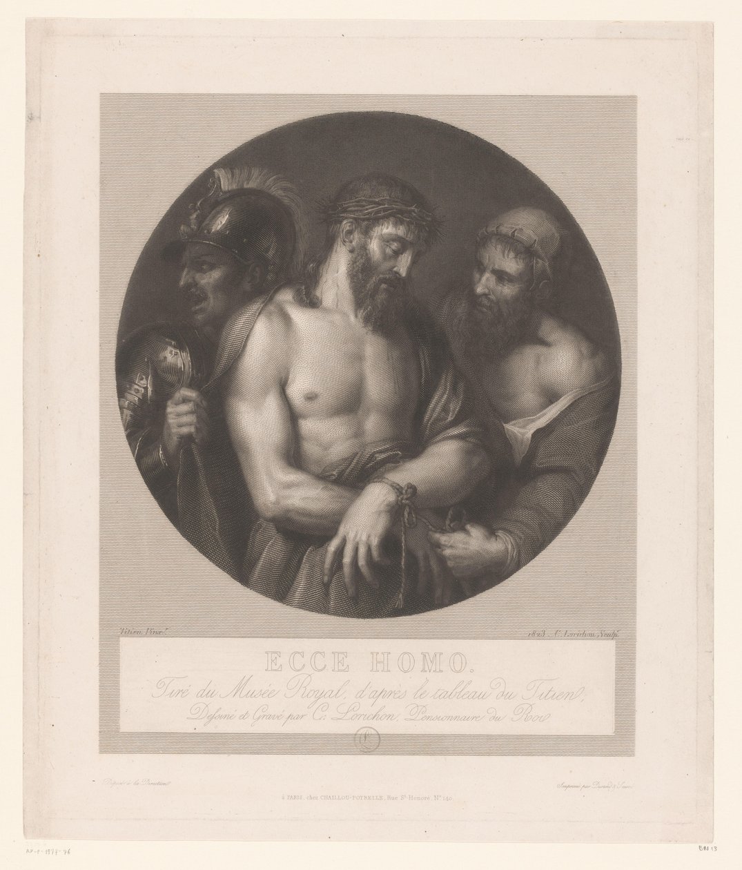 Ecce Homo Ecce Homo (tytuł na obiekcie) autorstwa Constant Louis Antoine Lorichon
