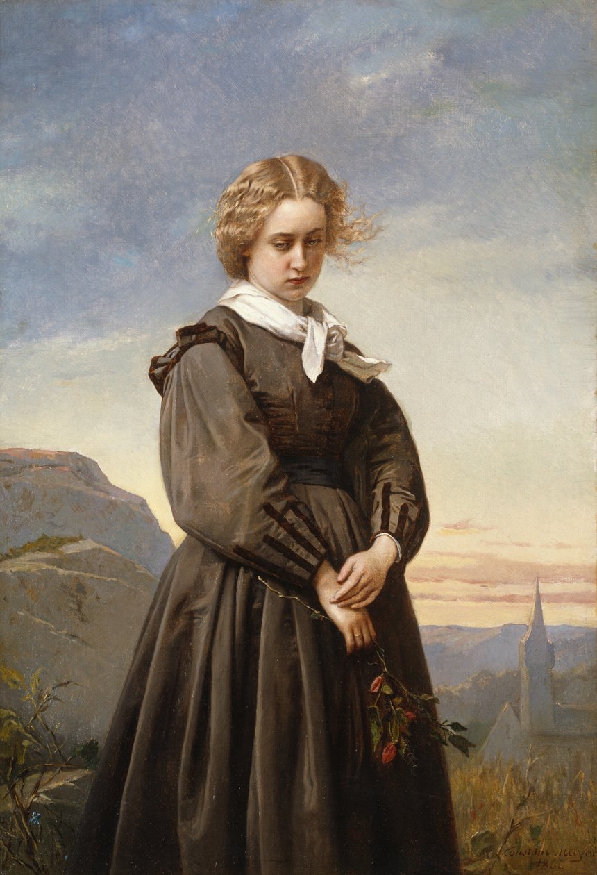 Melancholia miłości, 1866. autorstwa Constant Mayer