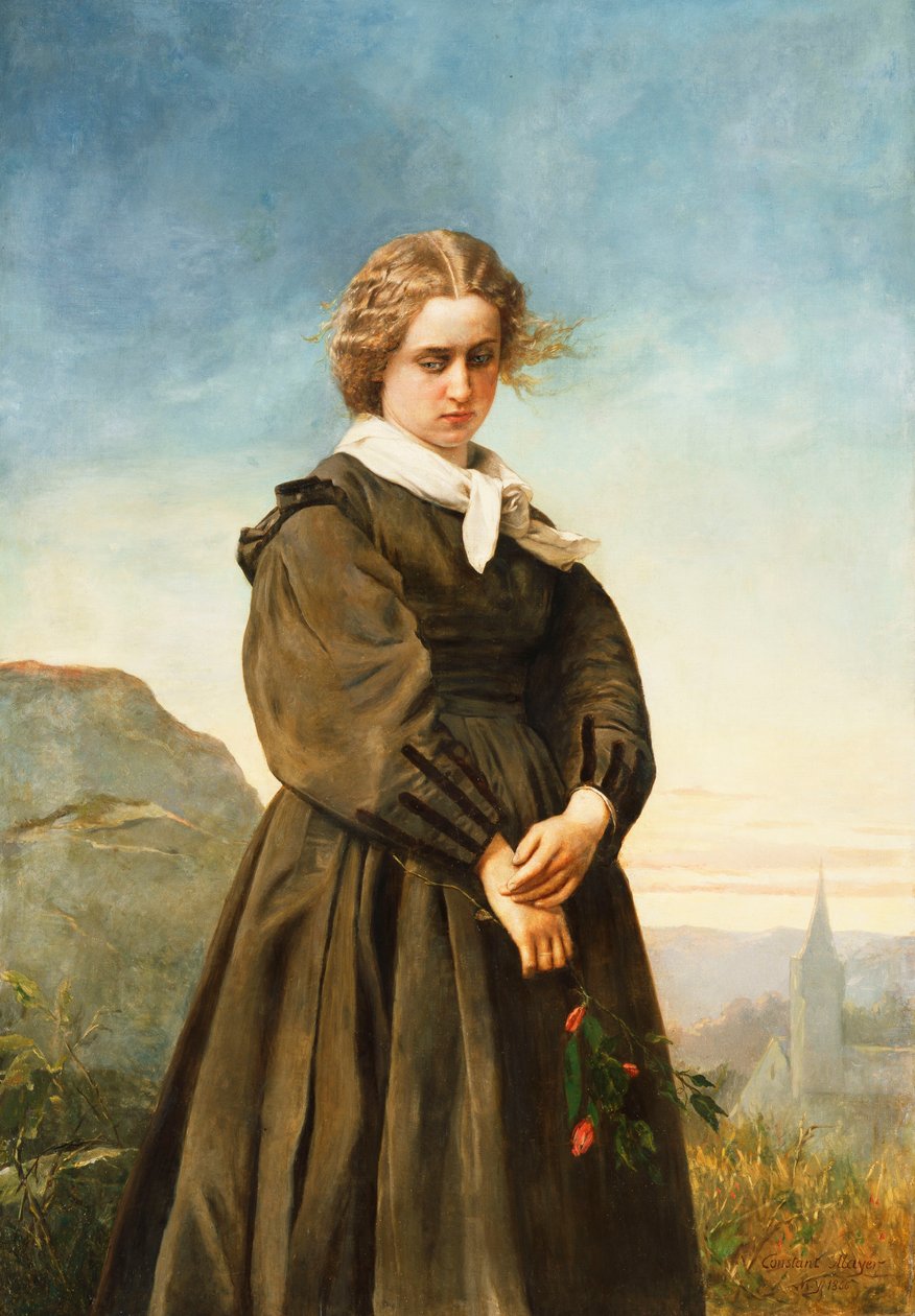 Melancholia miłości, 1866 r. autorstwa Constant Mayer