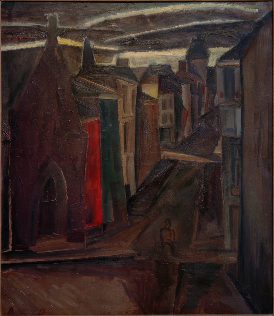Ulica w Ostendzie autorstwa Constant Permeke