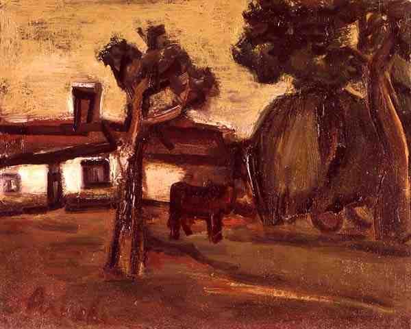 The Farm-Yard (olej na płótnie) autorstwa Constant Permeke
