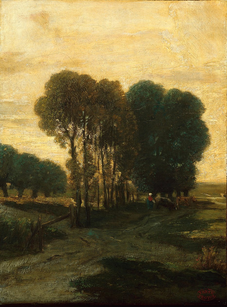 Kępka drzew, ok. 1930 1860. autorstwa Constant Troyon