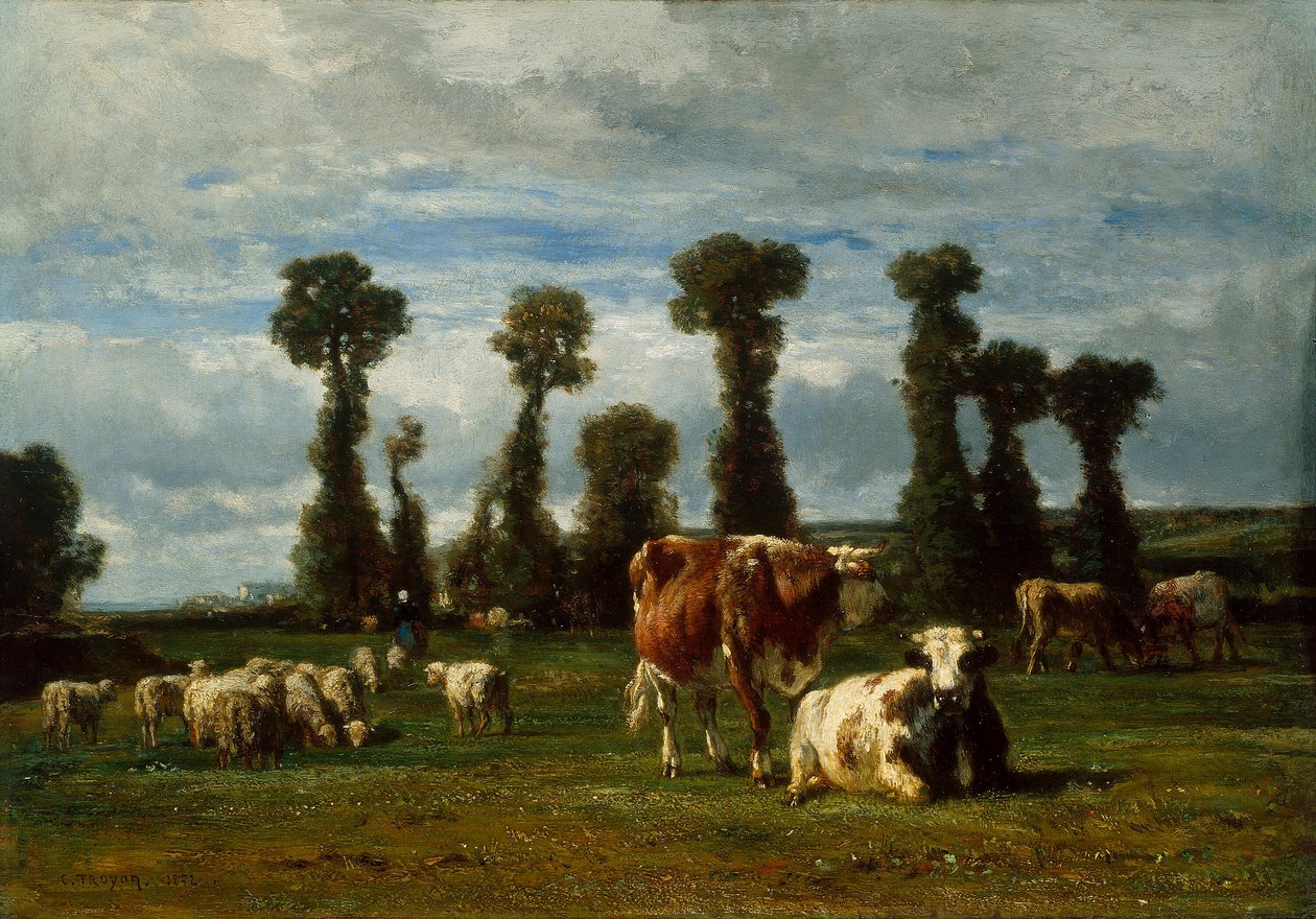 Pastwisko w Normandii autorstwa Constant Troyon