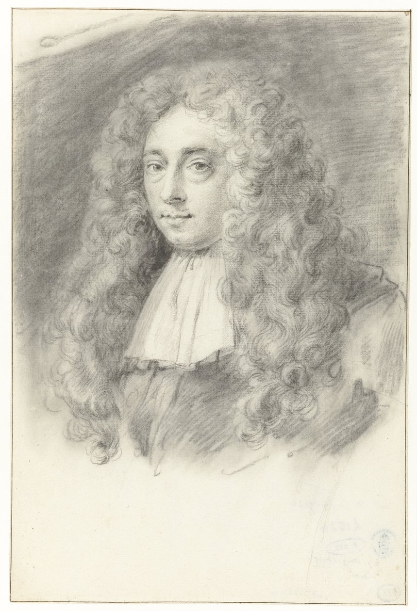 Autoportret (?) Constantijna Huygensa Młodszego autorstwa Constantijn Huygens (II) (possibly)