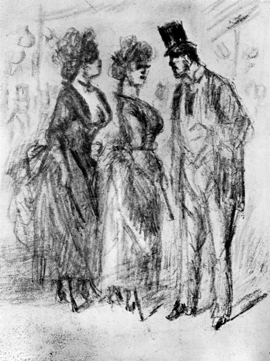 Au Promenoir, XIX w., 1930. autorstwa Constantin Guys