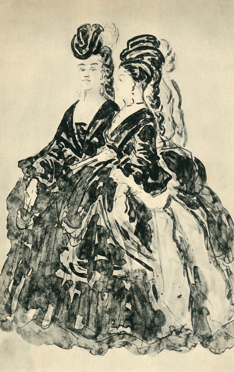 Deux Lorettes, połowa końca XIX wieku, 1943. autorstwa Constantin Guys