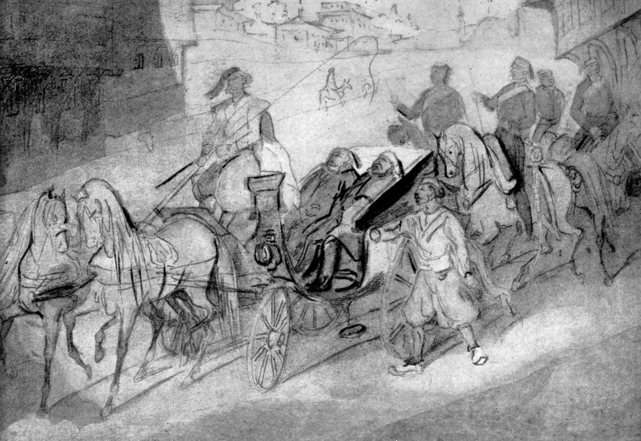 Tureccy urzędnicy, 1930 autorstwa Constantin Guys