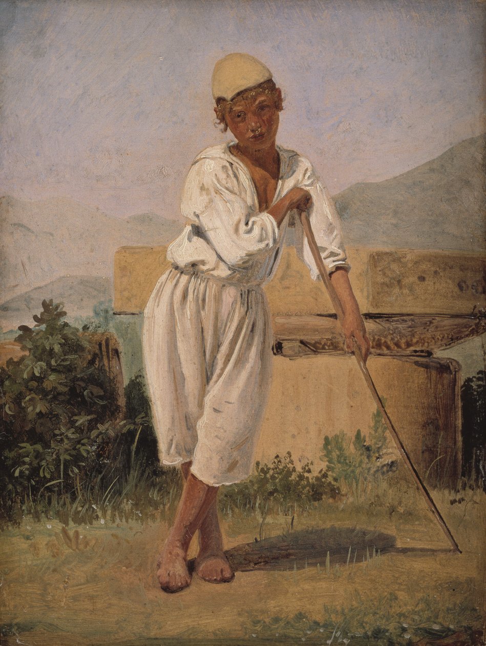Pasterz. Pompeje autorstwa Constantin Hansen