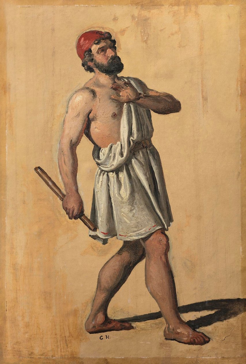 Postać męska, Hefajstos () autorstwa Constantin Hansen