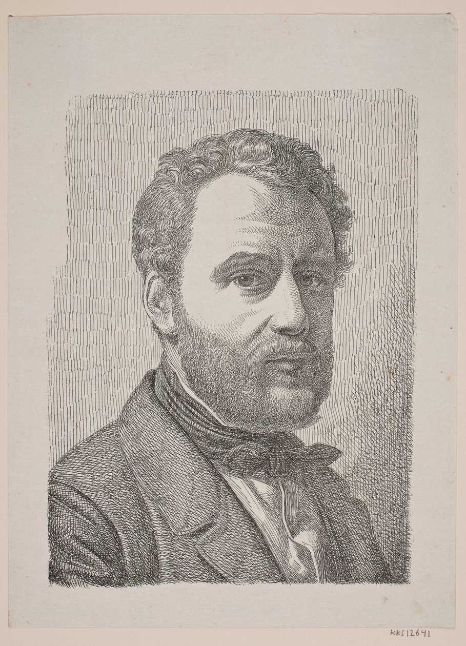 Portret Wilhelma Marstranda autorstwa Constantin Hansen