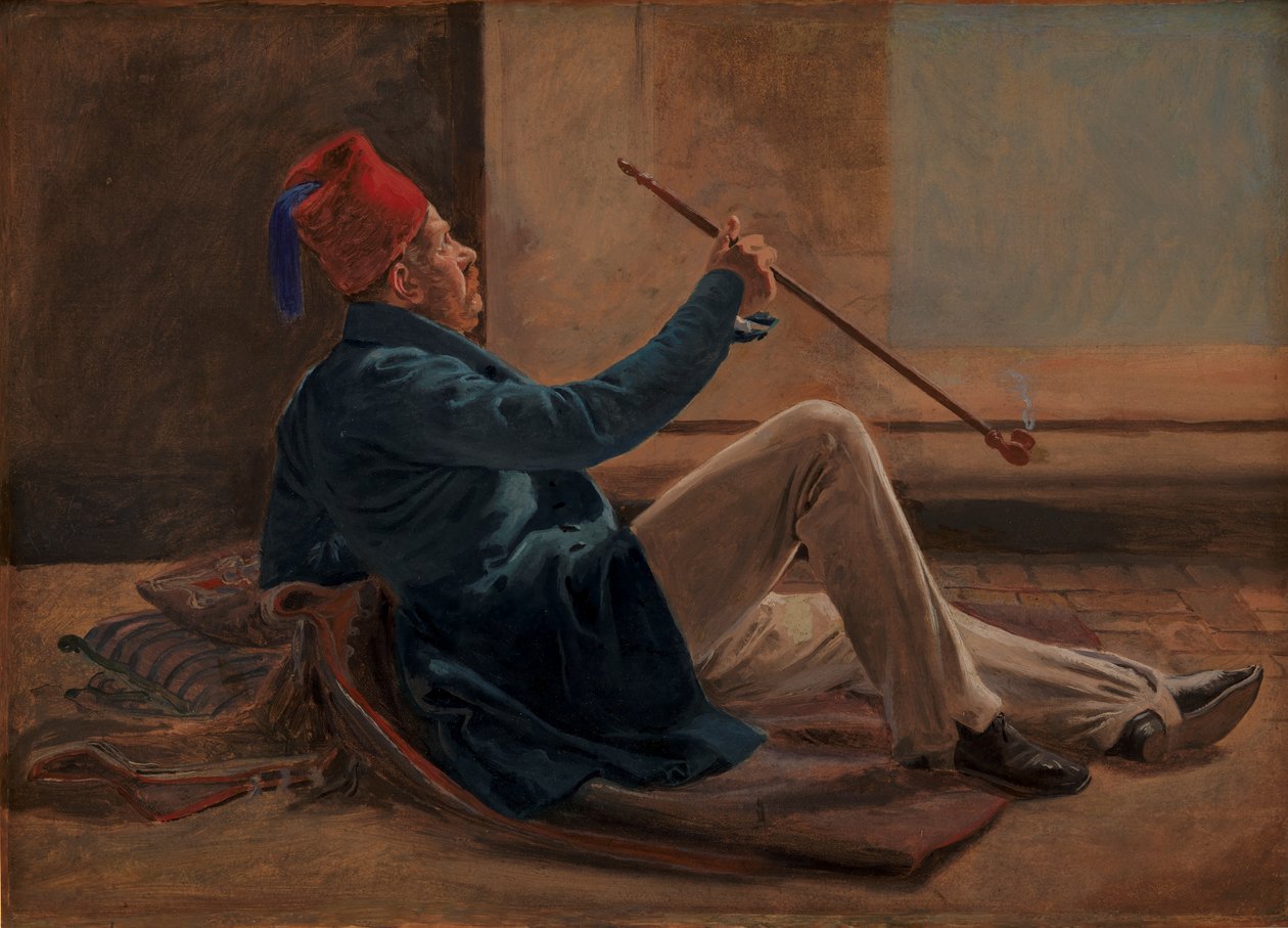 Architekt Gottlieb Bindesbøll autorstwa Constantin Hansen