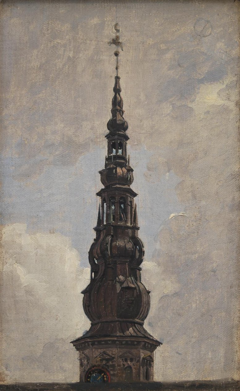 Wielka Iglica Zamku Kronborg. Nauka autorstwa Constantin Hansen