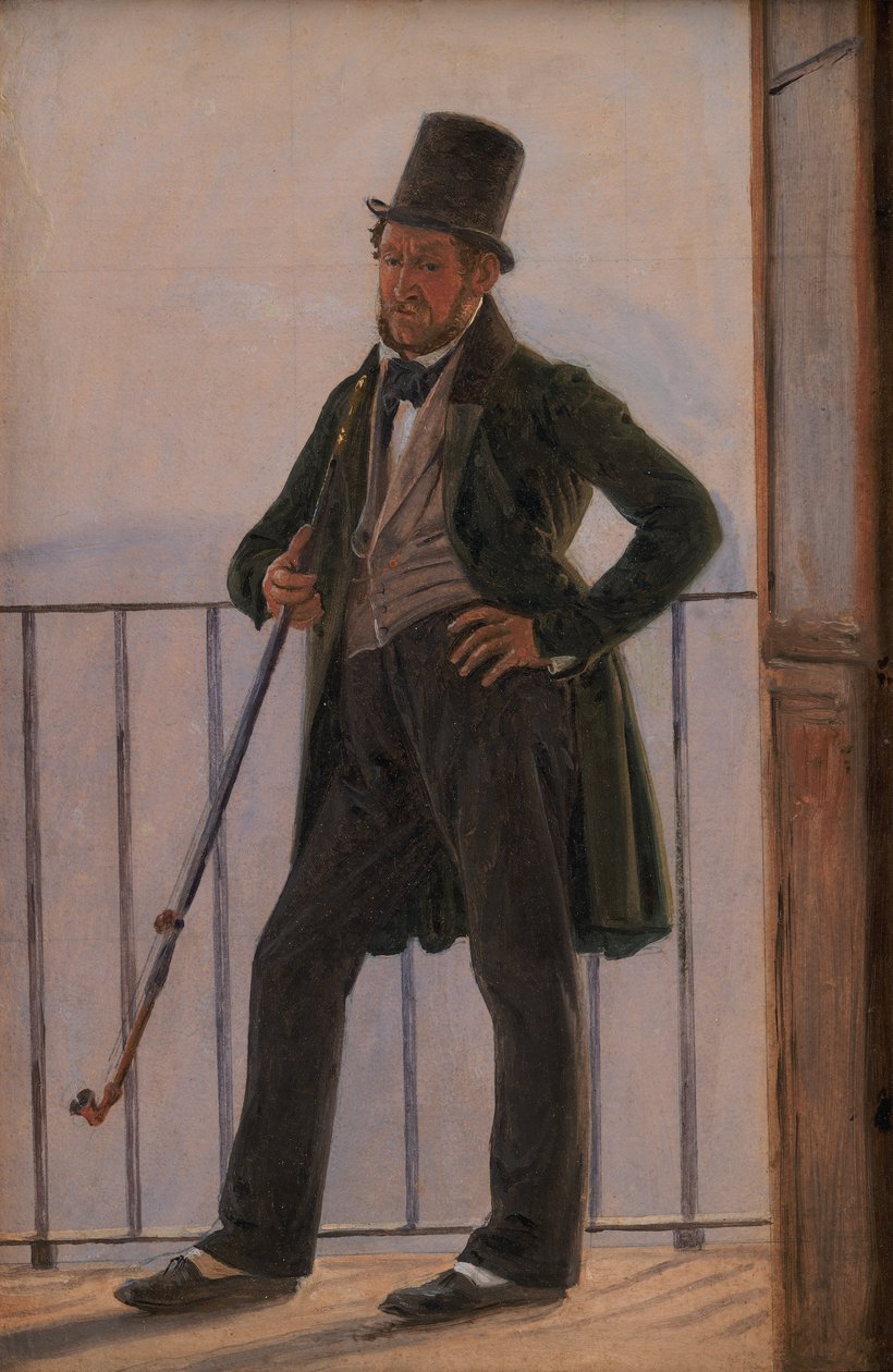 Malarz Albert Küchler autorstwa Constantin Hansen