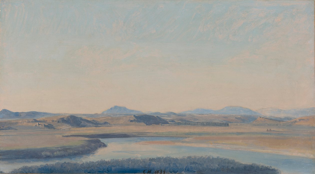 Krajobraz Tybru w pobliżu Acqua Acetosa autorstwa Constantin Hansen