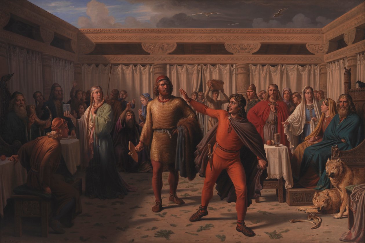 Girs Święto, 1857 autorstwa Constantin Hansen