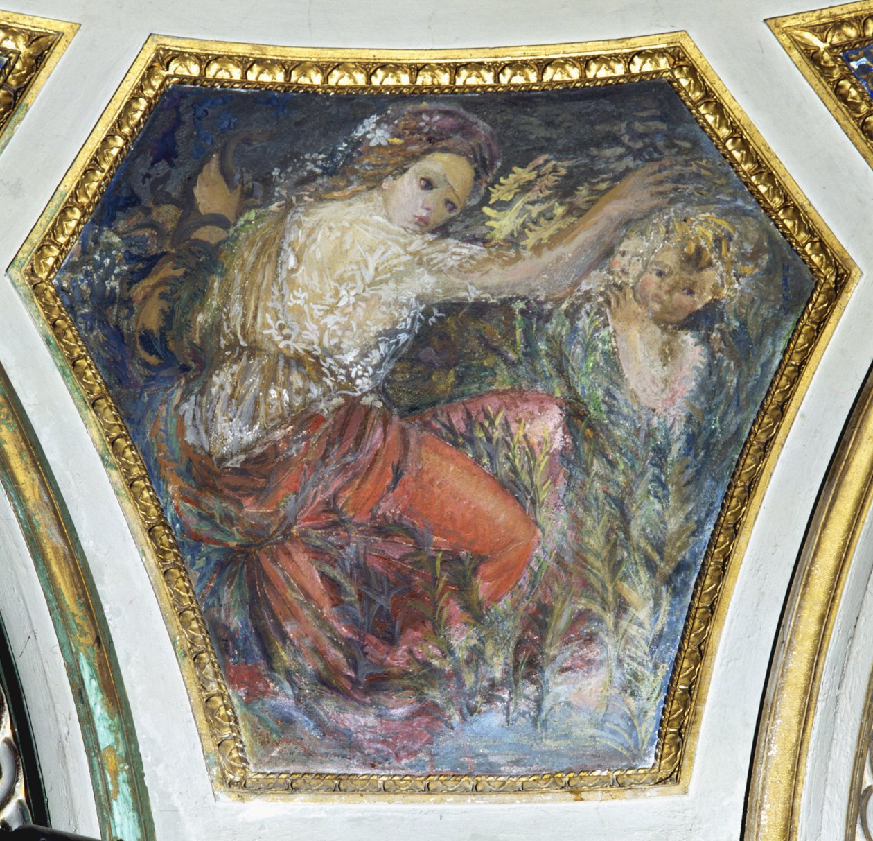 Cnoty kardynalskie, szczegół autorstwa Constantino Brumidi