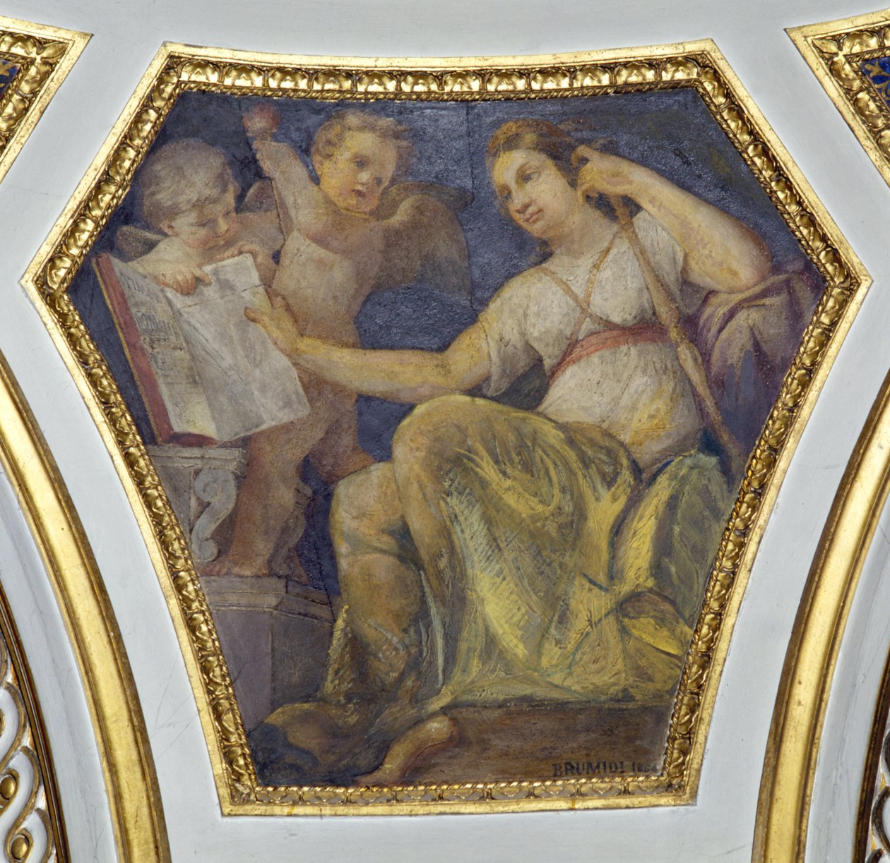 La Sapienza (cztery cnoty kardynalne) autorstwa Constantino Brumidi