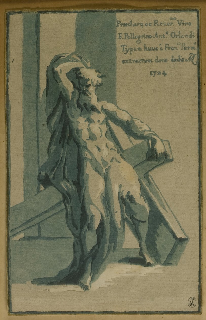 Święty Andrzej siedzący na krzyżu autorstwa Conte Antonio Maria Zanetti the Elder