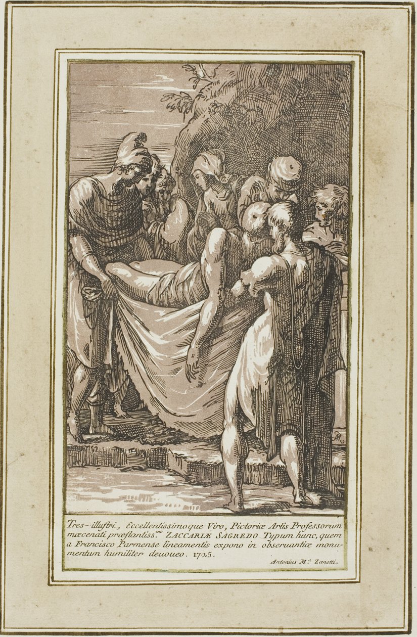 Pochówek autorstwa Conte Antonio Maria Zanetti the Elder