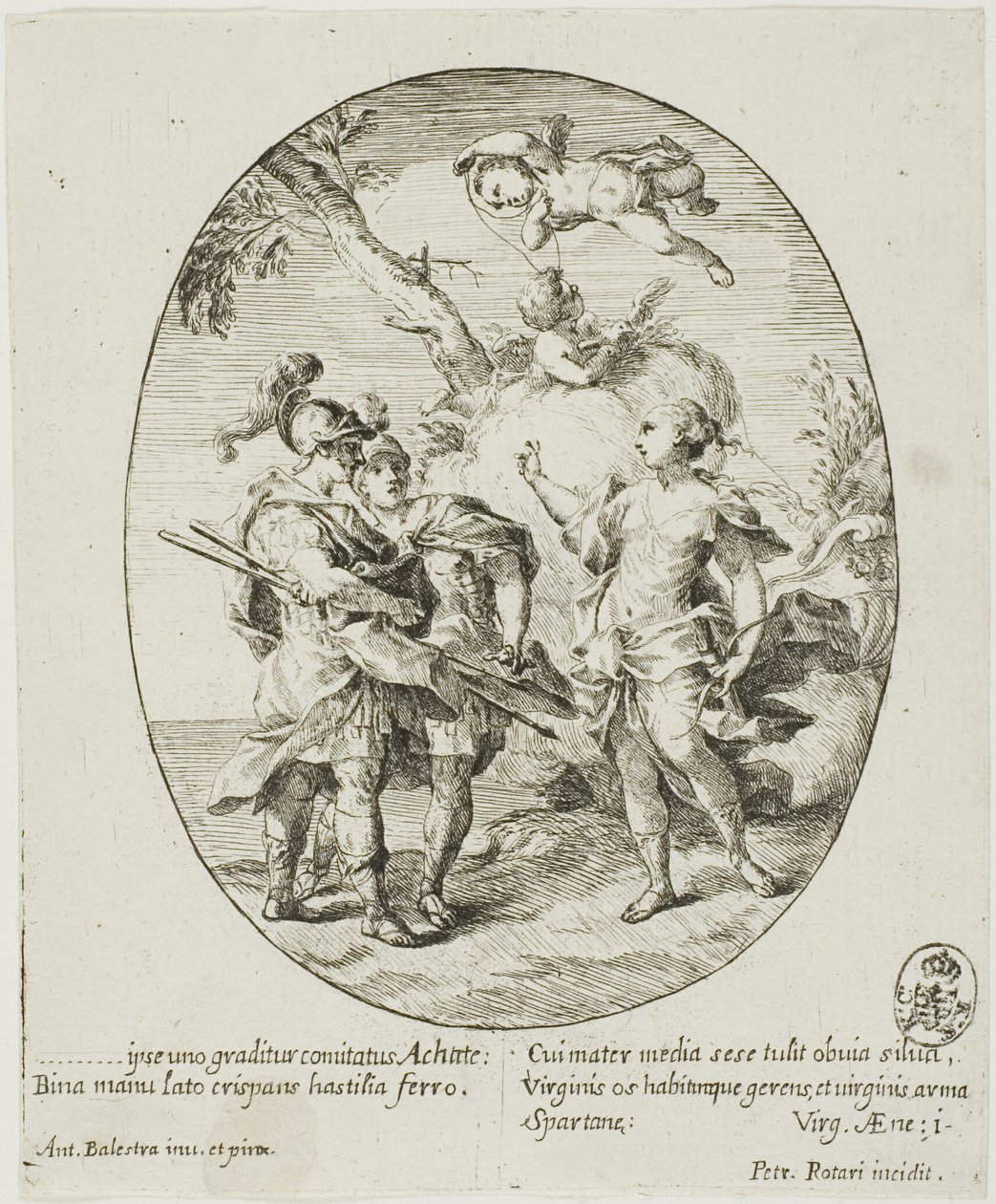 Eneasz, Wenus i Achates autorstwa Conte Pietro Antonio Rotari