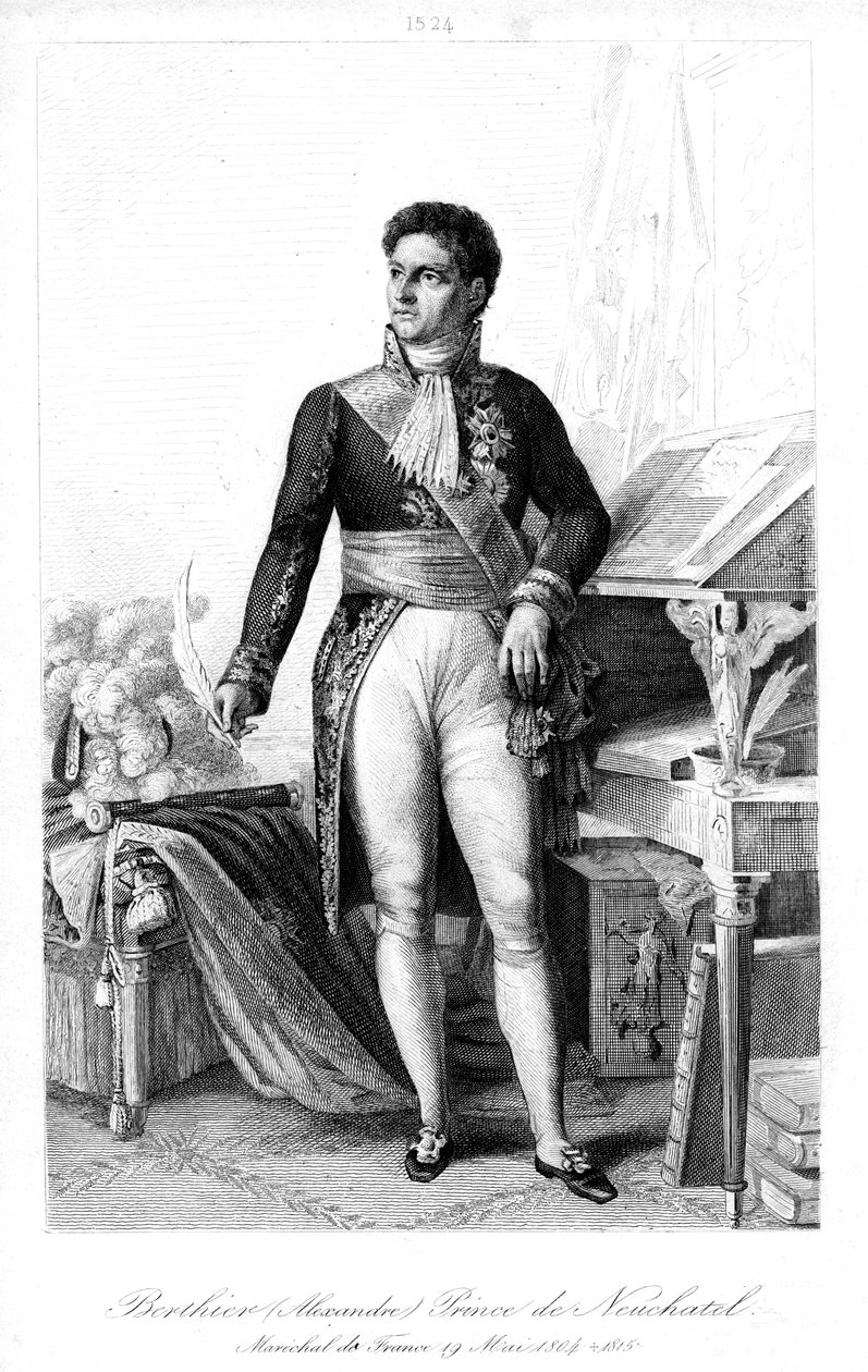 Louis Alexandre Berthier 1753-1815, marszałek Francji, 1839. autorstwa Contenau
