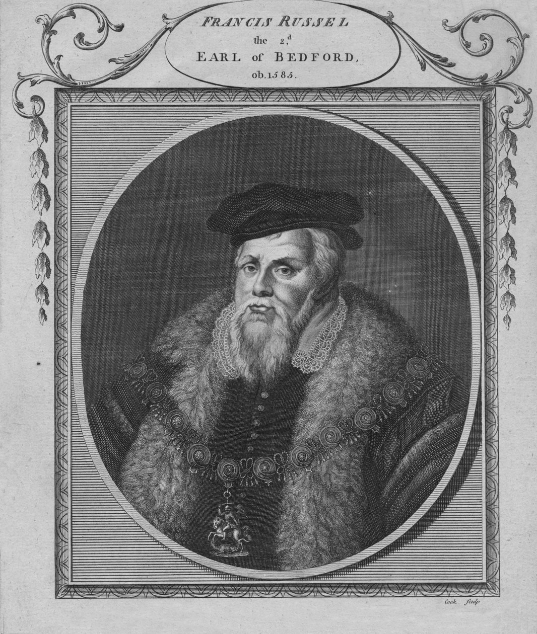 Francis Russel, hrabia Bedford, 1900. autorstwa Cook