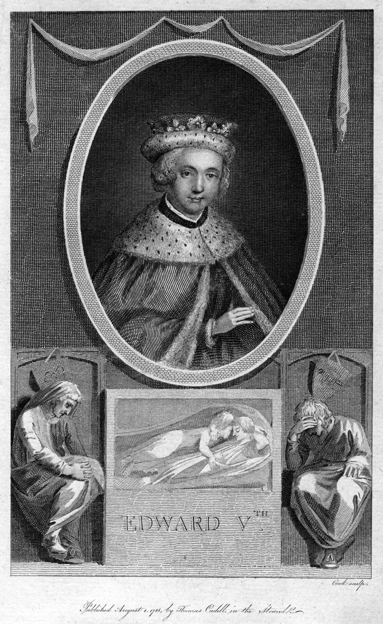 Król Anglii Edward V, 1788. autorstwa Cook