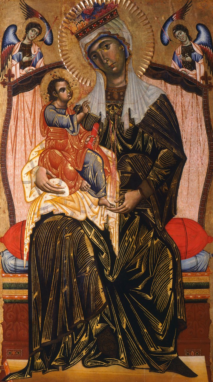 Madonna z Dzieciątkiem, Coppo di Marcovaldo (ok. 1220-po 1276) autorstwa Coppo di Marcovaldo