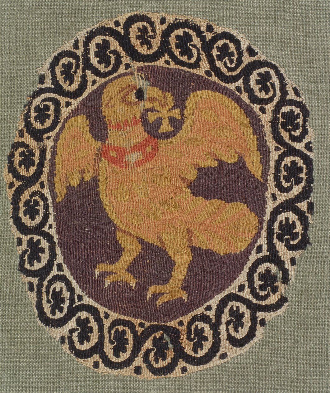 Gobelin tkany z tuniki (len i wełna) autorstwa Coptic