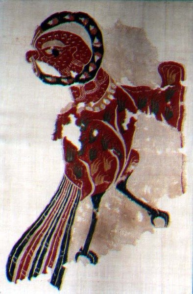 Tkanina w orły (len i wełna) autorstwa Coptic