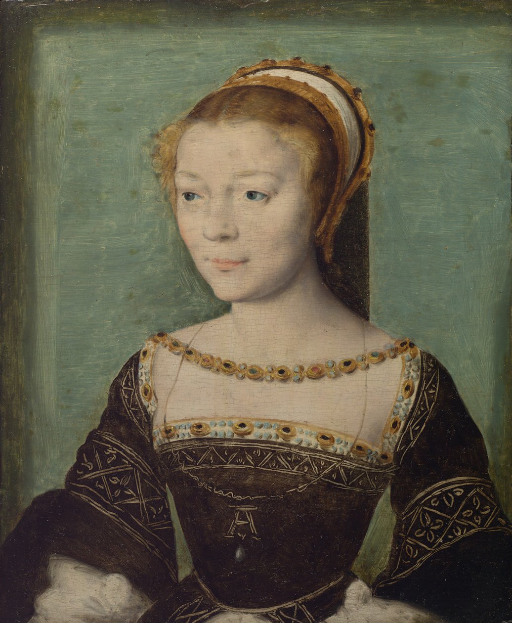 Anna de Pisseleu 1508-1576, księżna Etampes, ca. 1535-40. autorstwa Corneille de Lyon