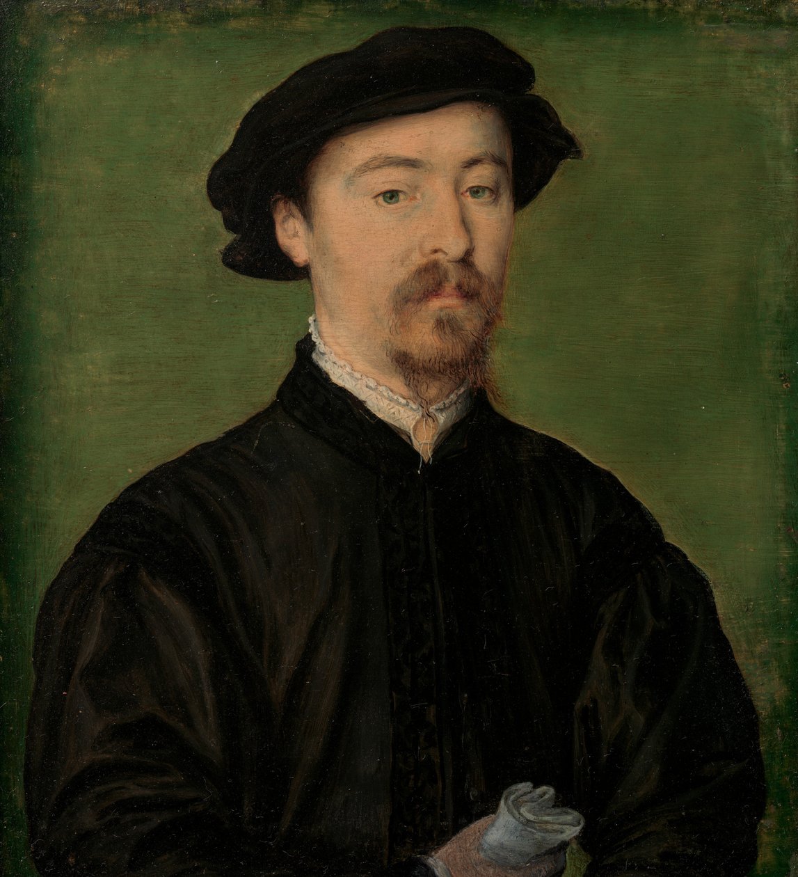 Portret mężczyzny w rękawiczkach, 1540-45. autorstwa Corneille de Lyon