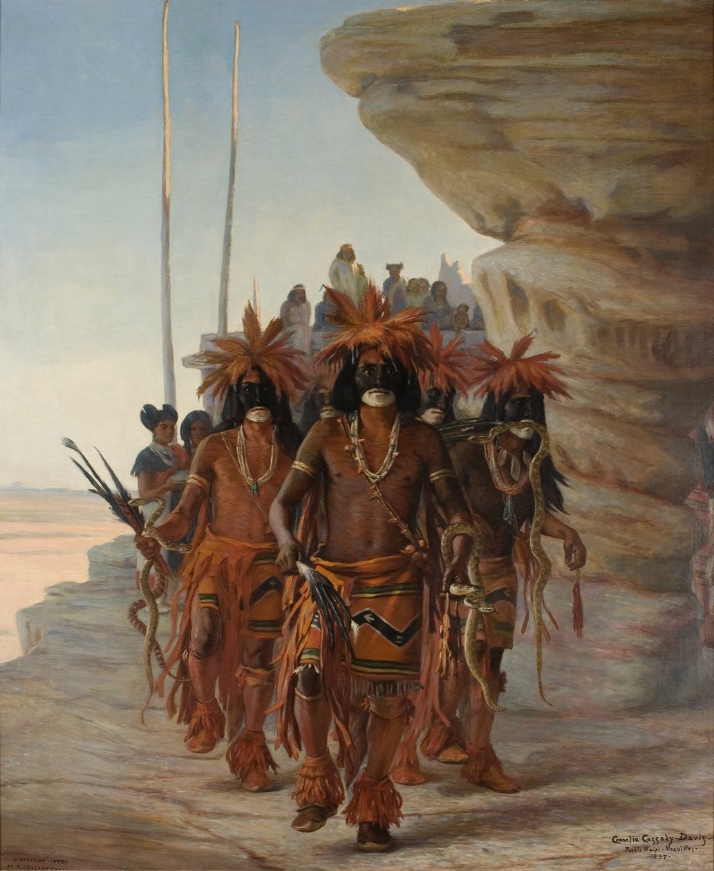 Taniec węża Hopi autorstwa Cornelia Cassady Davis