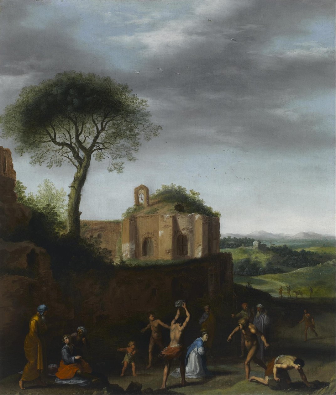 Męczeństwo św. Szczepana autorstwa Cornelis van Poelenburch