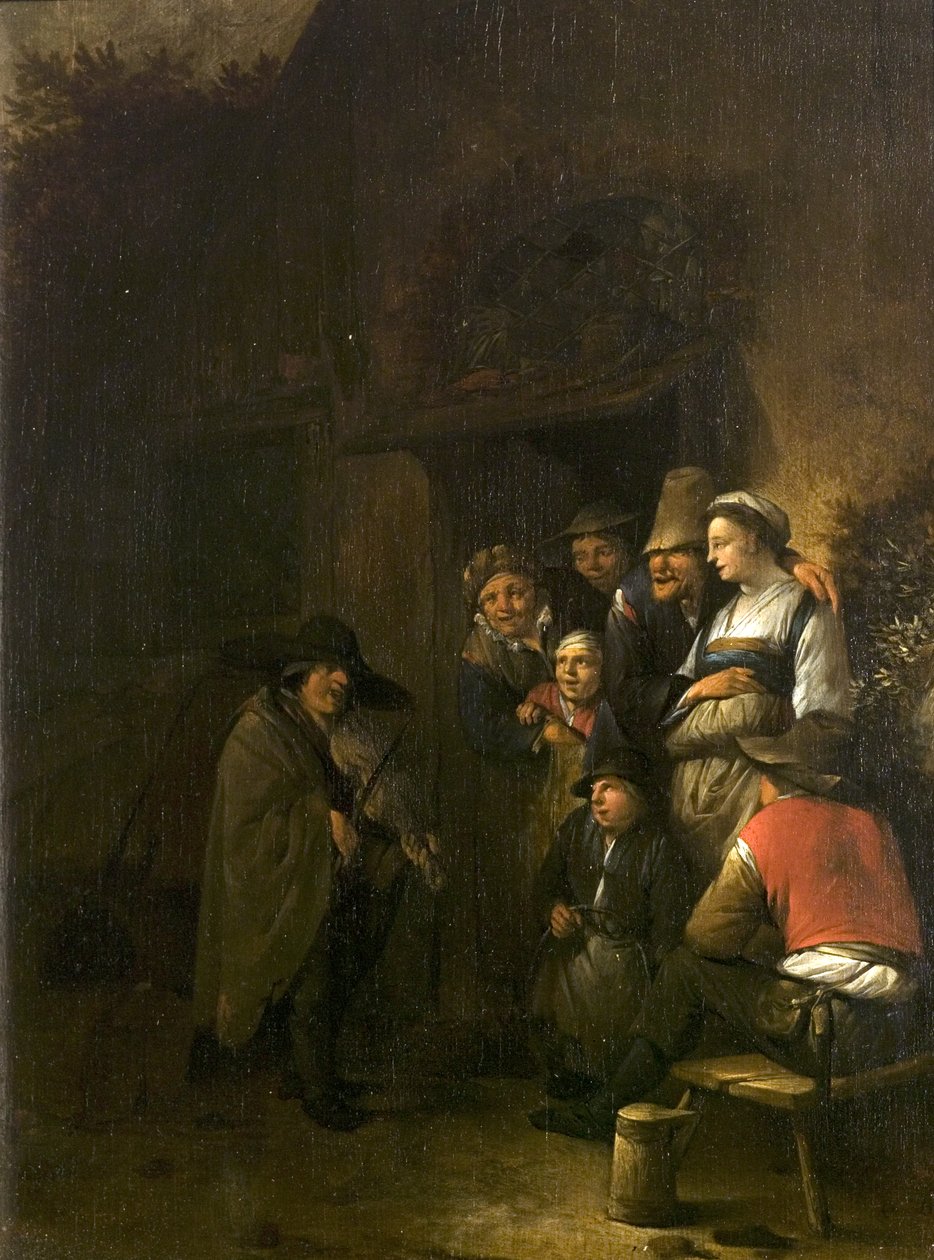 Skrzypek krasnoludów, ok. 1652 r autorstwa Cornelis Pietersz Bega