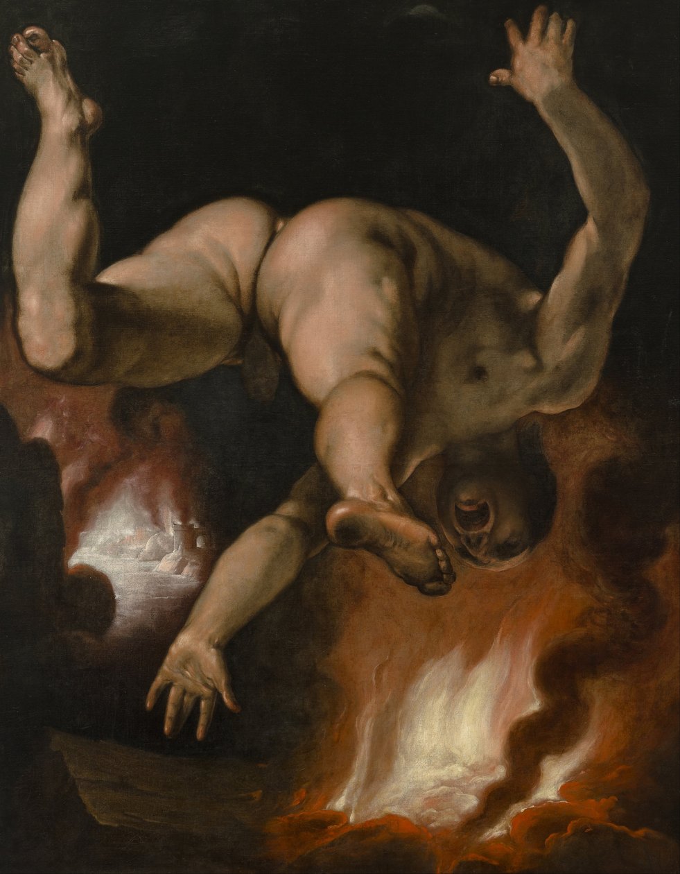 Upadek Ixiona autorstwa Cornelis Cornelisz van Haarlem