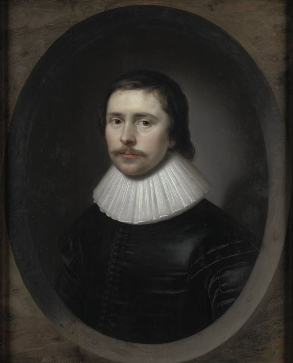 Portret Edwarda Hyde .a autorstwa Cornelis Janssens van Ceulen