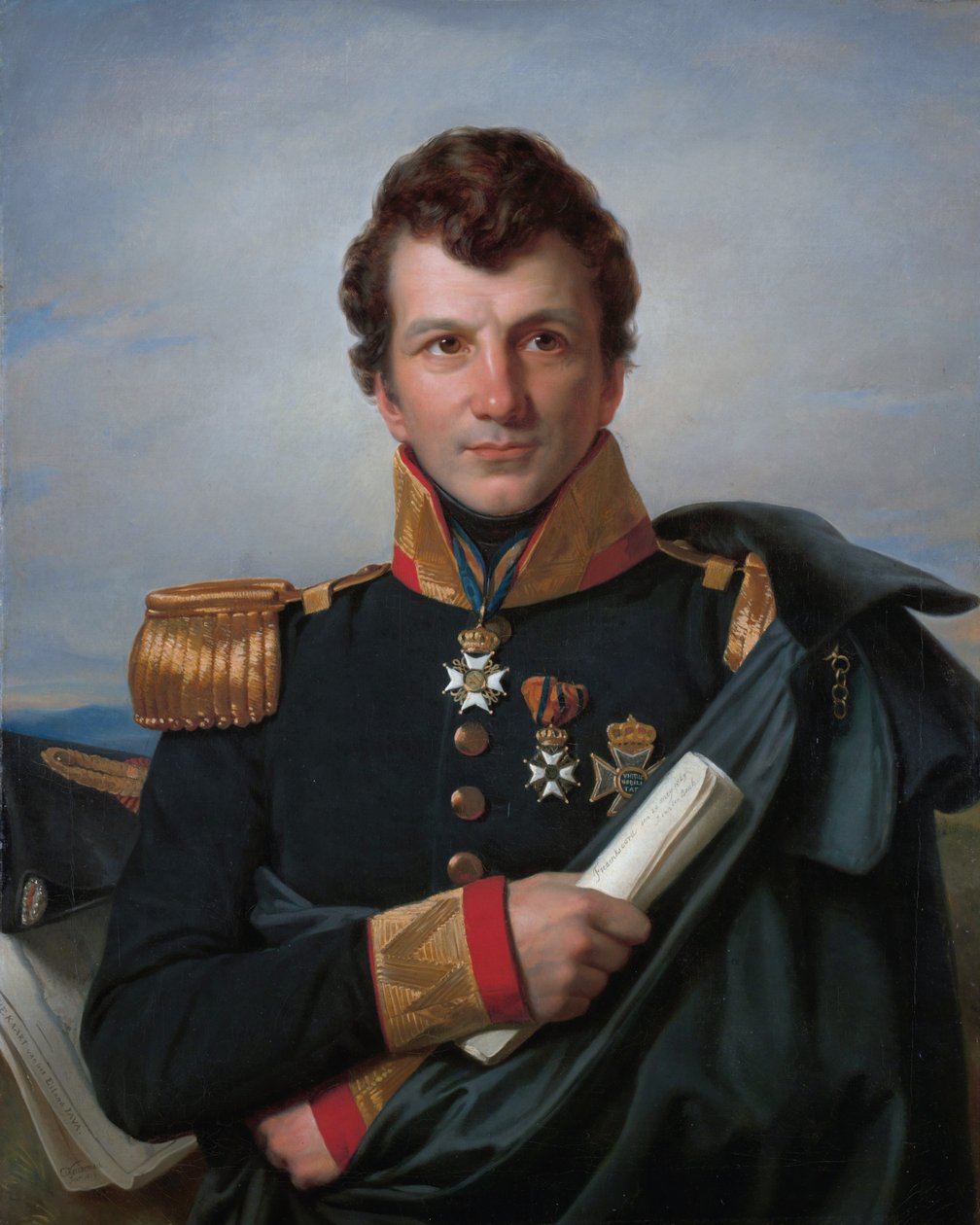 Portret Johannesa van den Boscha. autorstwa Cornelis Kruseman