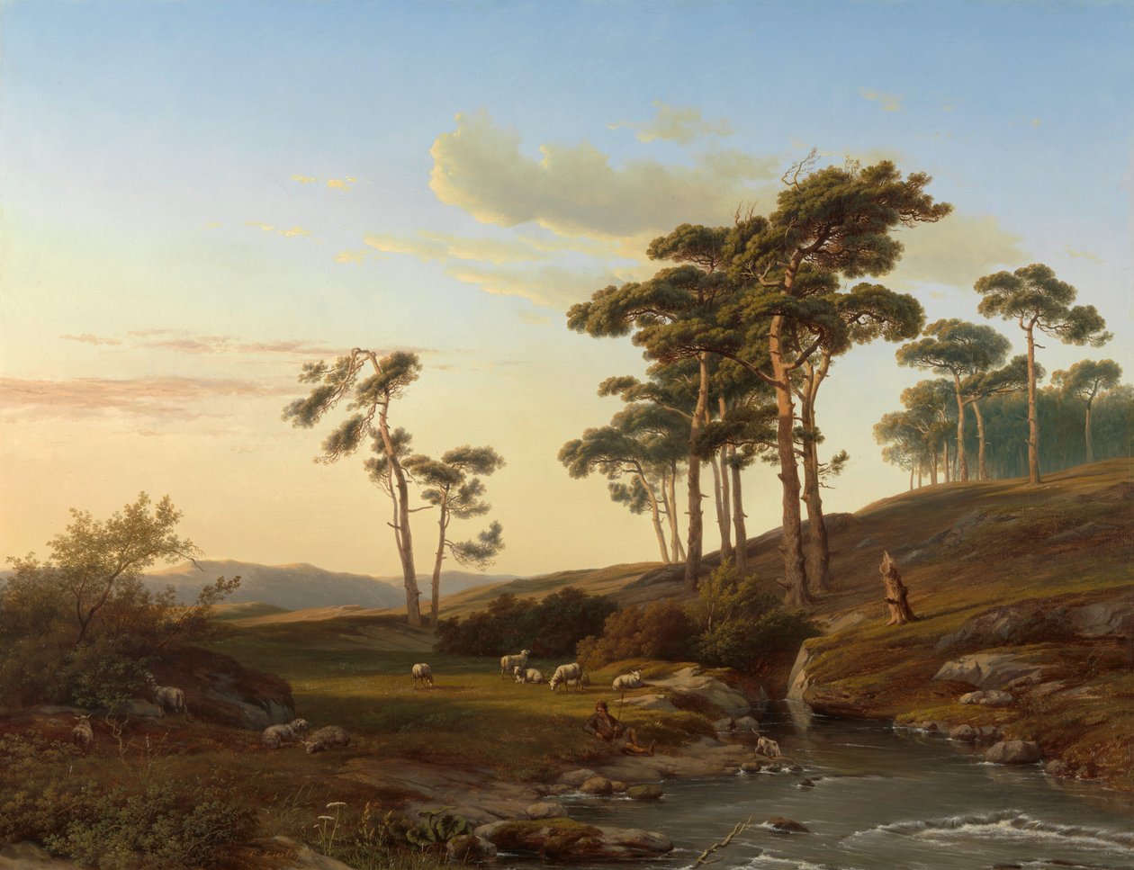Zmierzch z Pasterzem autorstwa Cornelis Lieste