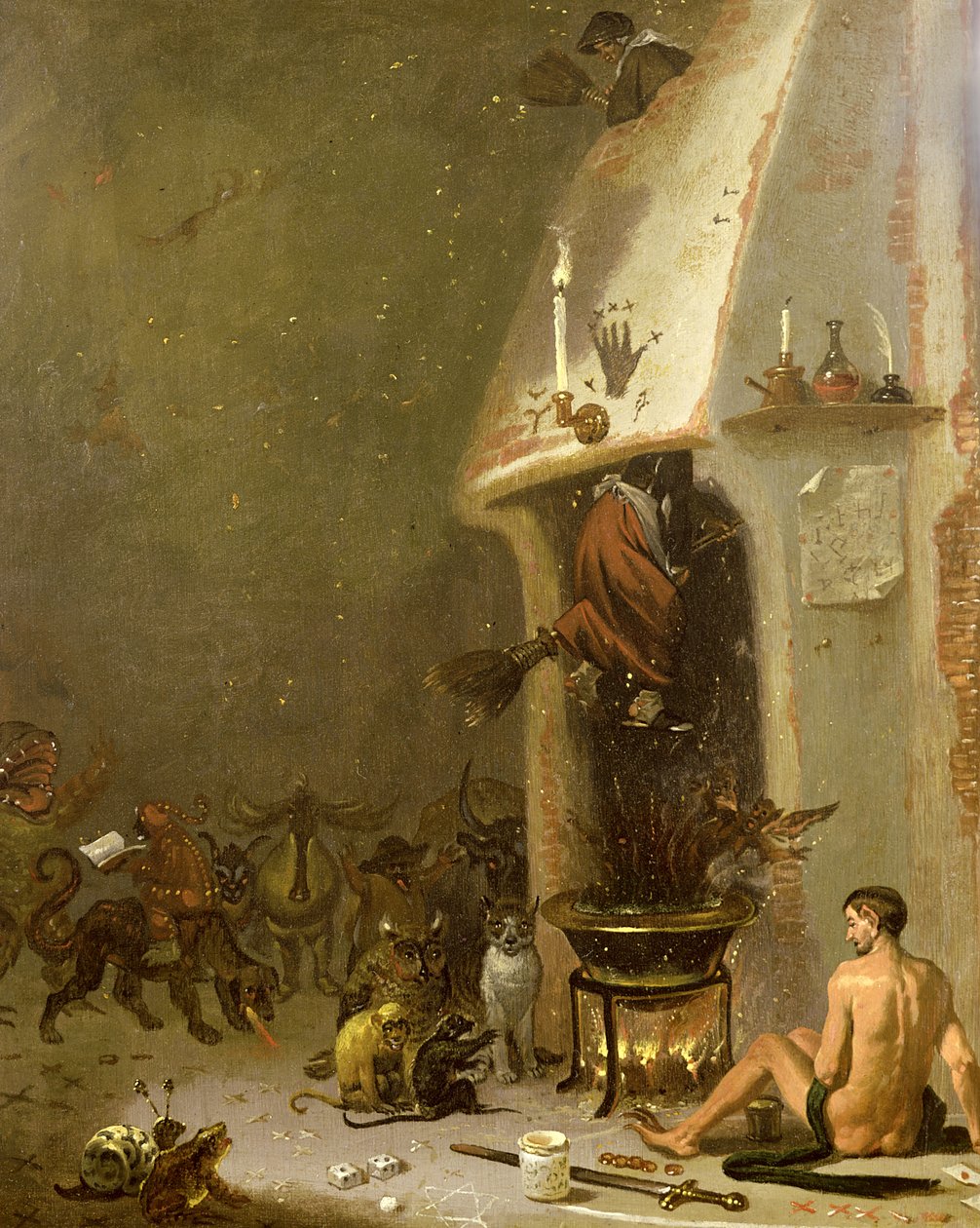 Tawerna Czarownicy autorstwa Cornelis Saftleven