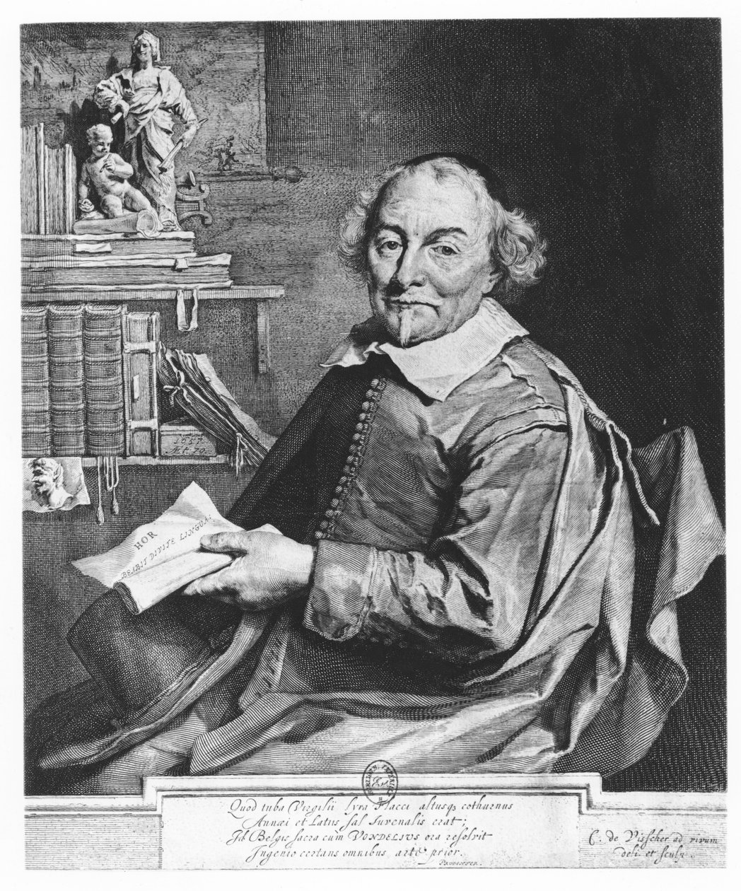 Joost van den Vondel autorstwa Cornelis Visscher