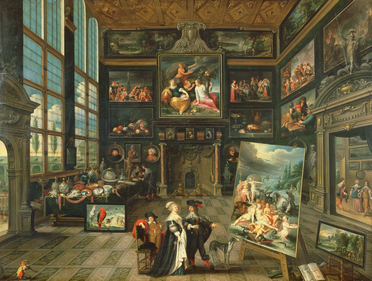 Wnętrze Galerii, 1637 autorstwa Cornelis de Baellieur