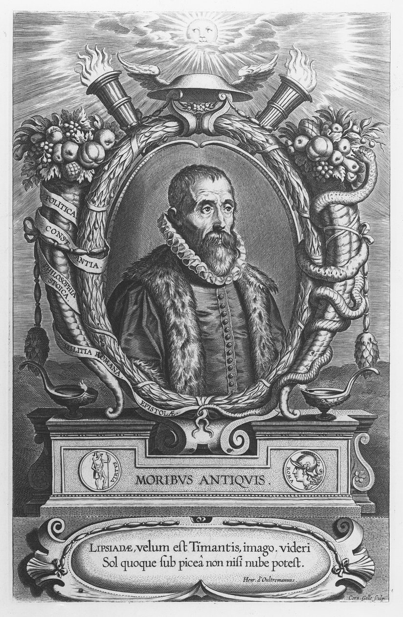 Portret Justusa Lipsiusa autorstwa Cornelis Galle the Elder