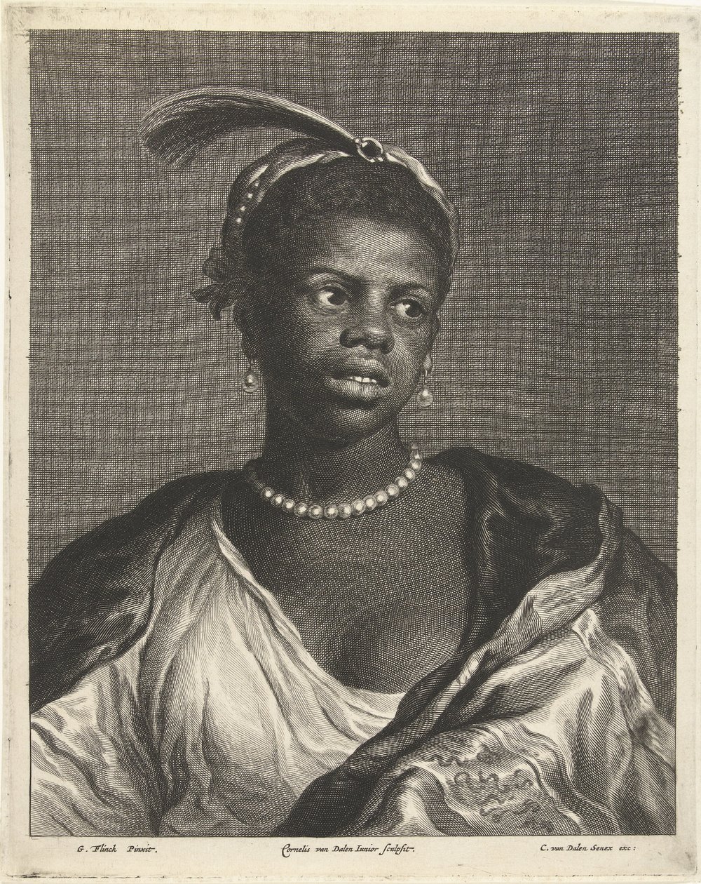 Czarna dziewczyna autorstwa Cornelis van Dalen II