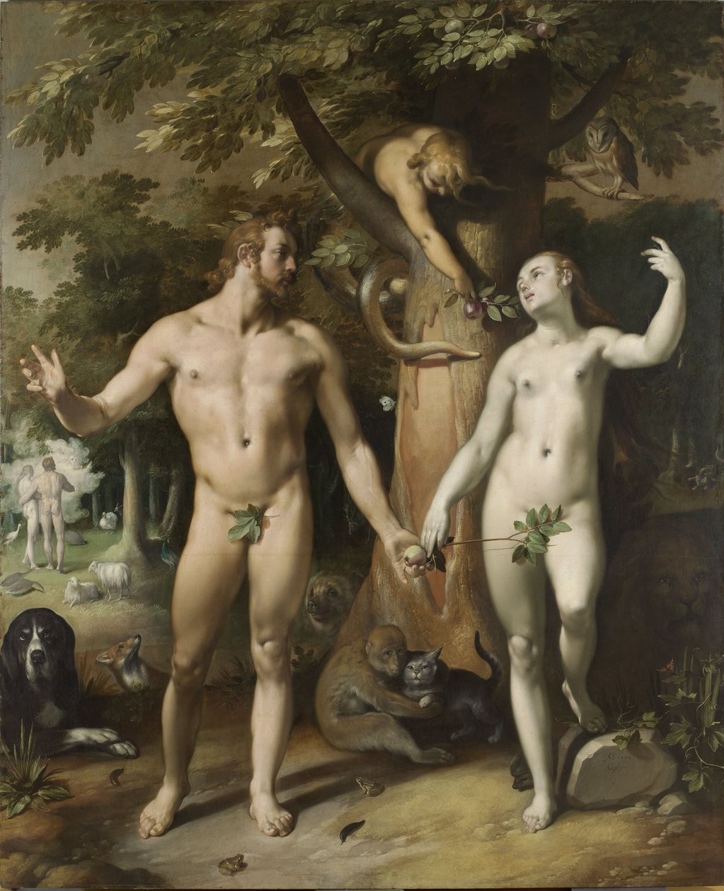 Upadek człowieka autorstwa Cornelis van Haarlem