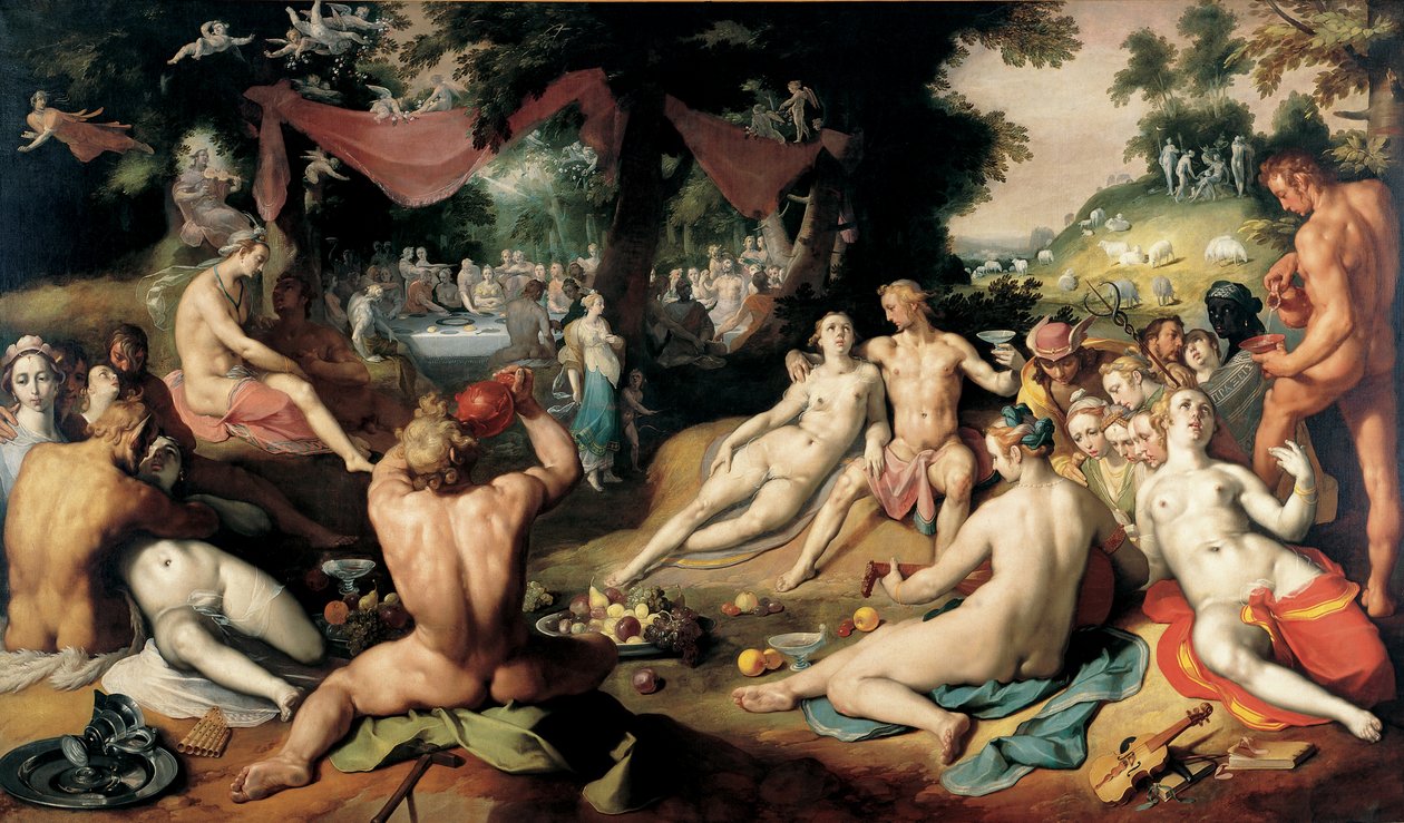 Ślub Peleusa i Tetydy autorstwa Cornelis van Haarlem