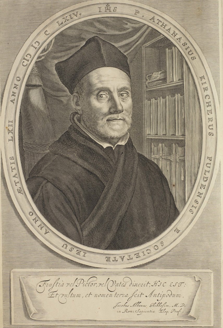 Portret Atanazego Kirchera 1602-1680, 1664 autorstwa Cornelis Abrahamsz. Bloemaert II